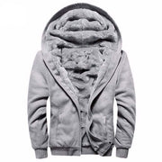 Winter Men's Hooded Long Sleeve Zipper Jacket